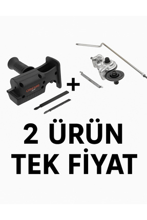 İKİSİ BİR ARADA sac,metal, plaka kesim ve Ahşap tahta ağaç kesme matkap ucu testere aparatı Image 0