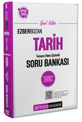 2026 KPSS Genel Yetenek Genel Kültür Ezberbozan Tarih Tamamı Video Çözümlü Soru Bankası Image 0