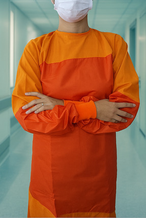 Unisex Turuncu İş Önlüğü Image 0
