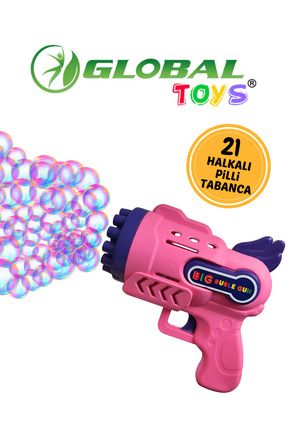 Çok Delikli Pilli Köpük Atan Tabanca- Baloncuk Tabancası- Big Bubble Gun Image 0