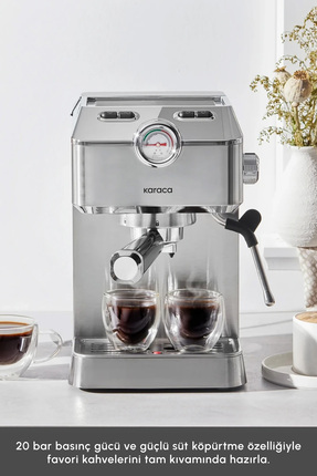Coffee Art 1101 Süt Köpürtücülü 20bar Basınçlı Espresso Latte Cappuccino Americano Mak. 1,5l Image 2