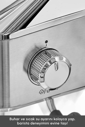 Coffee Art 1101 Süt Köpürtücülü 20bar Basınçlı Espresso Latte Cappuccino Americano Mak. 1,5l Image 6