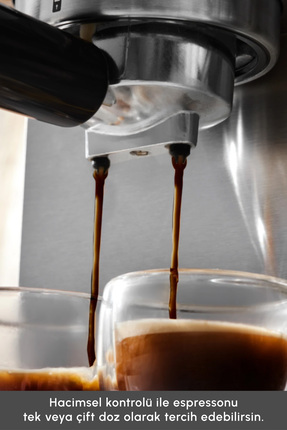 Coffee Art 1101 Süt Köpürtücülü 20bar Basınçlı Espresso Latte Cappuccino Americano Mak. 1,5l Image 3