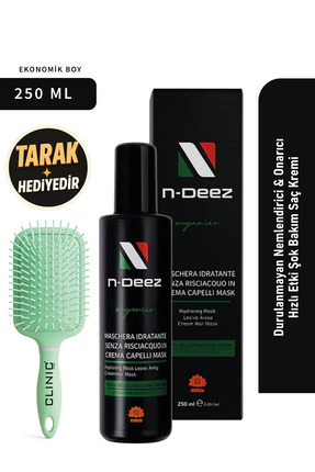 Durulanmayan Nemlendirici & Onarıcı Hızlı Etki Şok Bakım Saç Kremi 250 ml + TARAK HEDİYELİ Image 0