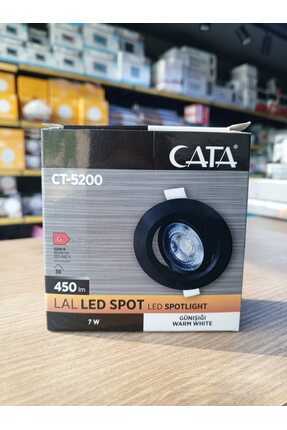 CT-5200G 7W Akik Led Spot - Gün Işığı (3000K) - Siyah Kasa - Yuvarlak - Sıva Altı Image 0