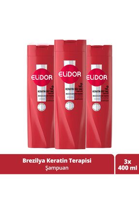 Saç Bakım Şampuanı Brezilya Keratin Terapisi 400 ml x3 Image 0