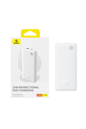 Airpow Lite Power 10.000mAh 15W Powerbank-Beyaz Image 0