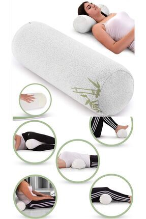 Visco Ortopedik Çok Amaçlı Silindir Yastık Memory Foam Boyun Yastığı Bel Boyun Bacak İçin Yastık Image 0