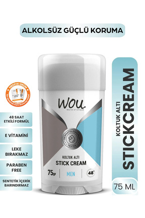 Stick Krem, Erkek Koltuk Altı Terleme Önleyici 48 Saat Etkin Koruma Vegan Image 0