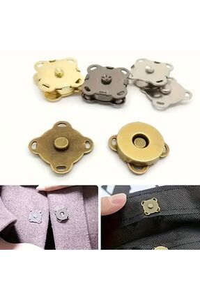 Mıknatıslı Dikilebilen Çıtçıt, Kıyafet Çıtçıtı, Çanta Çıtçıtı, Cüzdan Çıtçıtı 10 adet Image 7