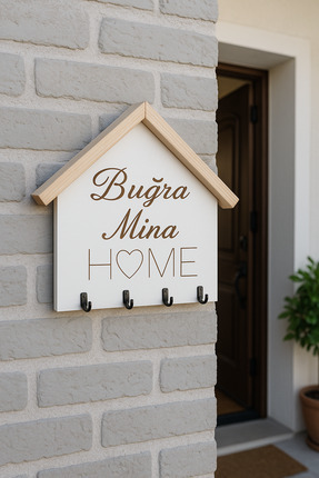 Kişiye özel ev temalı anahtarlık duvar dekoru home anahtarlık Image 0
