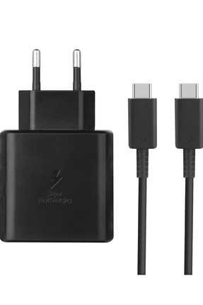 EP-TA845 Type-C 45W Hızlı Şarj Cihazı Adaptör Kafası+Kablo Takım Siyah Image 0