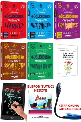 2025-2026 Müfredat 6 Sınıf Tüm Dersler Güçlendiren Soru Bankası + Hediyeler Set Image 0