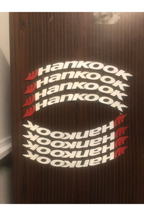 Hankook Motosiklet Ve Otomobil Lastik Yazısı Sticker Arma 8 Adet Kng001/ Image 0