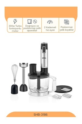 SHB-3186 5 Fonksiyonlu El Blender Seti Image 0