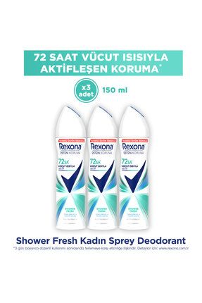 Kadın Sprey Deodorant Shower Fresh 72 Saat Kesintisiz Üstün Koruma 150 mlx3 Image 0