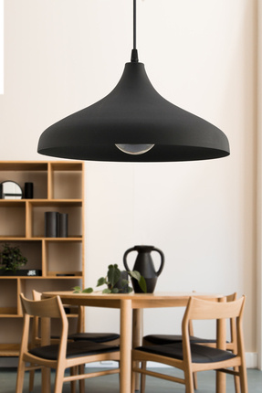 Kaizer Siyah 36 Cm Modern Avize Sarkıt Rustik Mutfak Kuaför Cafe Lamba Dekoratif Aydınlatma Image 0