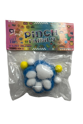 Kedi patisi taba sukuşi squishy stres oyuncağı yumuşacık jel oyuncak skuşi tüylü mavi Image 0