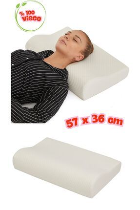 57 cm Boyun Yastığı Ortopedik Yastık Düzleşme ve Boyun Ağrıları İçin Destekli Yastık Image 0