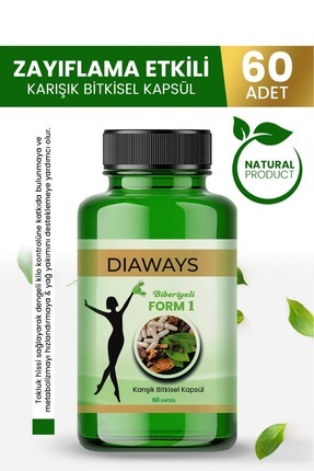 Bitkisel Detoks Kapsül Form1 Kilo Verdirici Zayıflamaya Kilo vermeye Yardımci Kilo Verdirici Image 0