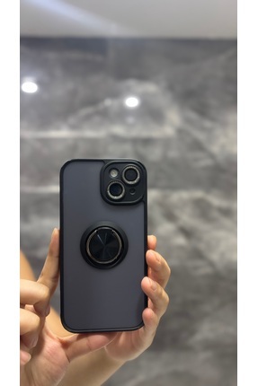 AURA BELLA BUTİK İPHONE 15 SİYAH DARBE DESTEKLİ Tutuculu Kılıf Image 0