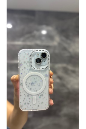 AURA BELLA BUTİK İPHONE 16 Pro Yıldızlı Darbe Destekli Kılıf Image 0