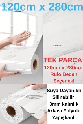 Shiny Beden Seçenekli Parlak Beyaz Mermer Desenli Yapışkanlı Duvar Paneli Kağıdı Banyo Wc Döşeme Image 0
