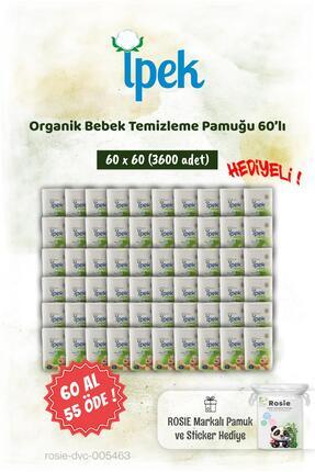 60'lı Organik 60 AL 55 ÖDE Bebek Temizleme Pamuğu ve Rosie Pamuk hediye Image 0