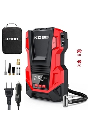KB220 12Volt/220Volt 150 PSI Dijital Basınç Göstergeli Lastik Şişirme Pompası Image 0