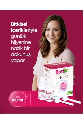 Borilin Borik Asit Vajinal Duş Genital Bölge Temizleyici Koku Giderici, Akıntı, ,candida Image 0