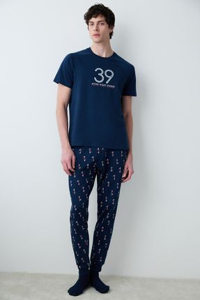 West Pier Çok Renkli Pantolon Pijama Takımı Image 0