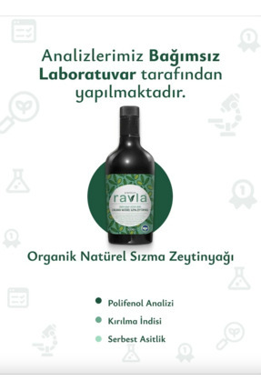 Yüksek Polifenollü Organik Naturel Sızma Zeytinyağı - 500ml Image 0