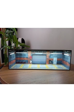 Hotwheels Uyumlu Diorama Garaj. Image 0