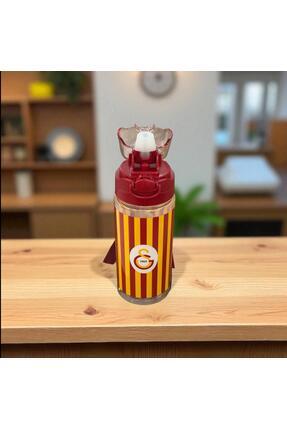Galatasaray Taraftar Şeffaf 500 Ml Pipetli Suluk Matara Image 0