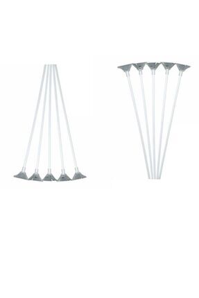 Partidolu Plastik Balon Çubuğu 100 Adet Image 0