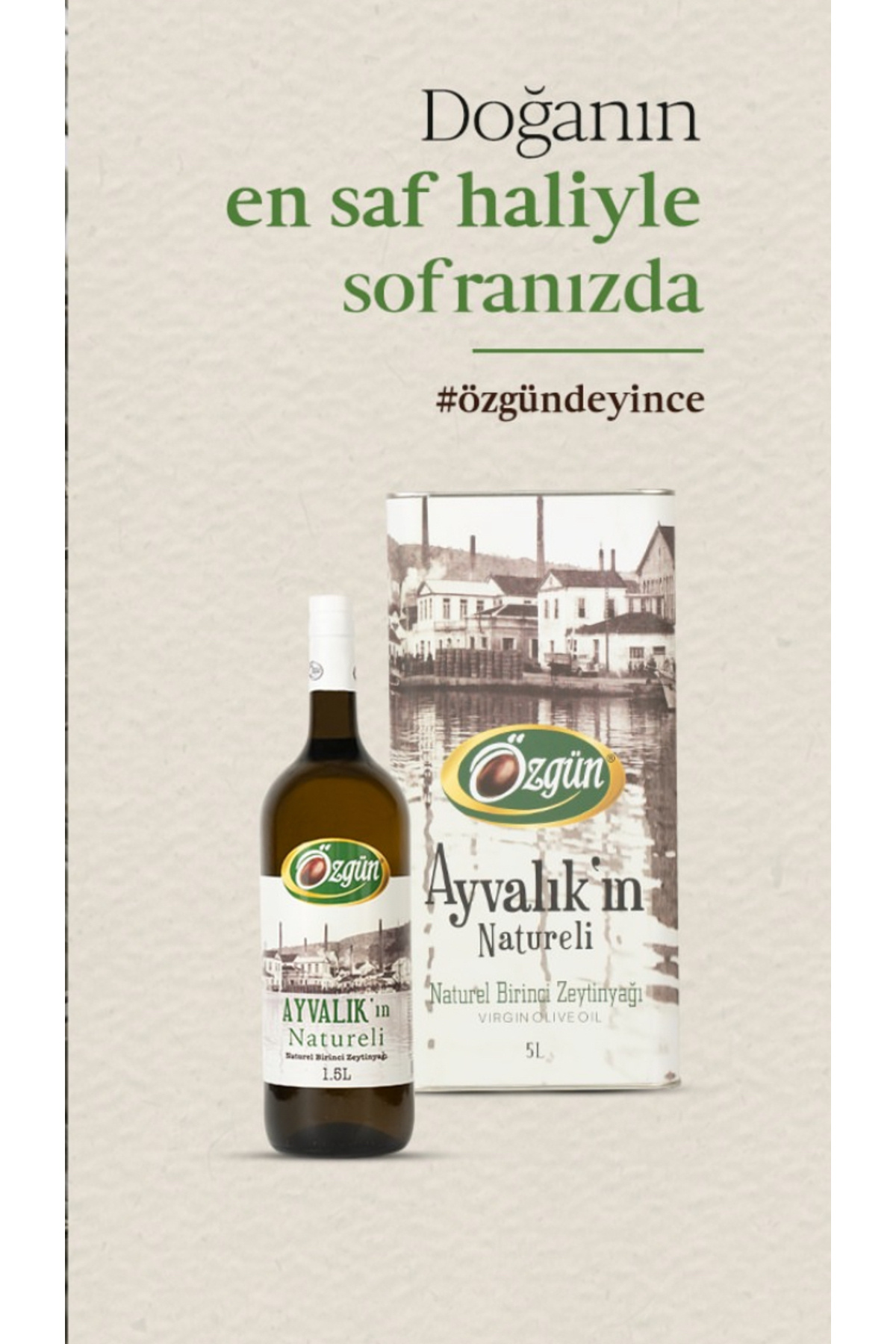 روغن زیتون طبیعی اول آیوالیک 5 لیتری اصل