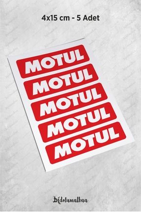 5 Adet Sticker Seti Kırmızı (4X15 CM) Image 0