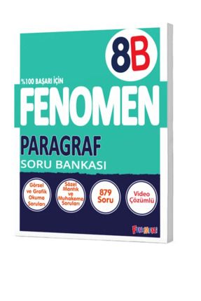 Fenomen Yayınları 8. Sınıf Paragraf Soru Bankası B Serisi Image 0