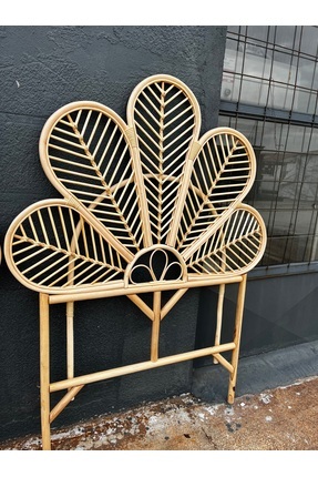 Bambu Yatak Başlığı Tek Kişilik Naturel 90cm Image 0