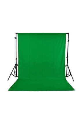 2 x 3 m Yeşil Fon Perde + 2 x 3 m Fon Stantı Fotoğraf Video Çekim Kiti Greenbox Set Çantalı Image 0