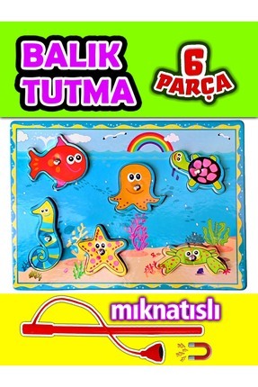 Mıknatıslı Balık Tutma Oyunu Çocuk Eğitici Oyuncak Image 0