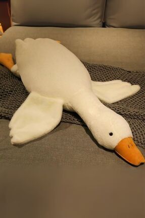 Sevimli Peluş Uyku Arkadaşım Kaz 75 cm- Uçan Kaz Morton Uyku Yastığı Image 0
