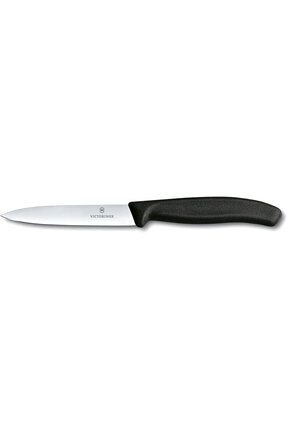 Soyma Bıçağı 10cm Sivri Uçlu SwissClassic Siyah (VT 6.7703) Image 0