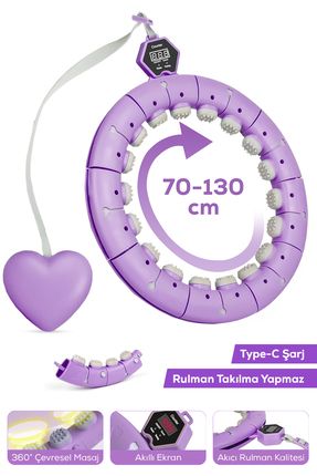 Hula hoop Masaj Etkili Dijital Ekranlı Akıllı Bel İnceltme Çemberi Image 0