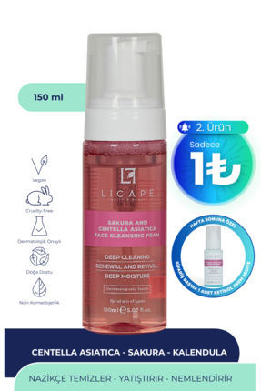 Sakura Ve Centella Asitica Yüz Temizleme Köpüğü 150ml Image 0