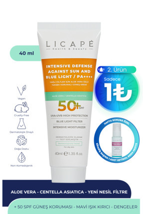Yağlı Ciltler İçin Aloe Vera Özlü Yüksek Korumalı +50 Faktör Güneş Kremi 40ml Image 0