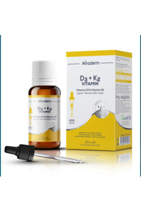 D3 + K2 Vitamin Damla | 400 Damla | 20 ml Image 0