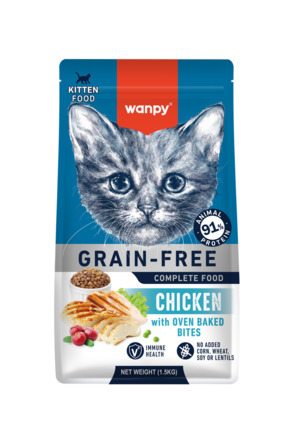 Tahılsız Süper Premium %89 Hayvansal Protein İçerikli Tavuklu 1.5 Kg Yavru Kedi Maması Image 0