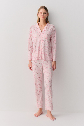 Young Mother Gömlek Yaka Pijama Takımı Image 0