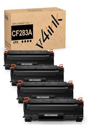 CF283A MFP M127fw M127fn M125nw M201dw M201n M225dn M225dw M125a Series Printer (Black, 4 Pack) Image 0
